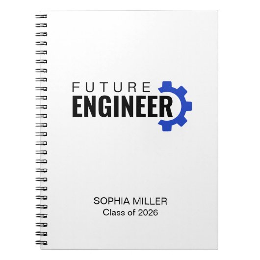 Future Engineer Personalized Graduation ノートブック (正面)