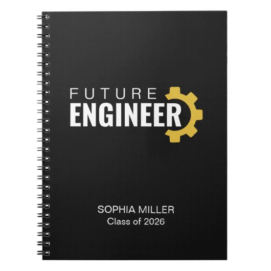 Future Engineer Personalized Graduation ノートブック (正面)