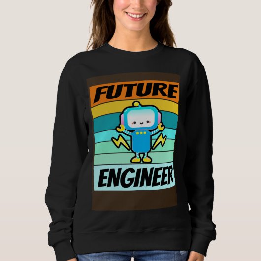 Future Engineer Shirt Boys Girls Software Engineer スウェットシャツ (正面)