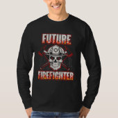 Future Firefighter Men Women Thin Red Line Firefig Tシャツ (正面)