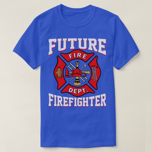 Future Fireman Fire Fighter In Training Kids Boys Tシャツ (デザイン正面)