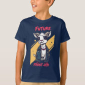 Future Frint-Front-Kid - Cool Goat Playground Punk Tシャツ (正面)