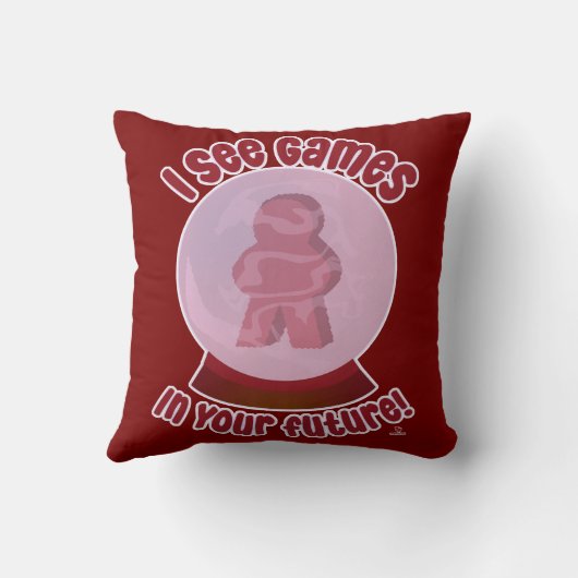 Future Games Crystal Ball Prediction Slogan クッション (裏面)