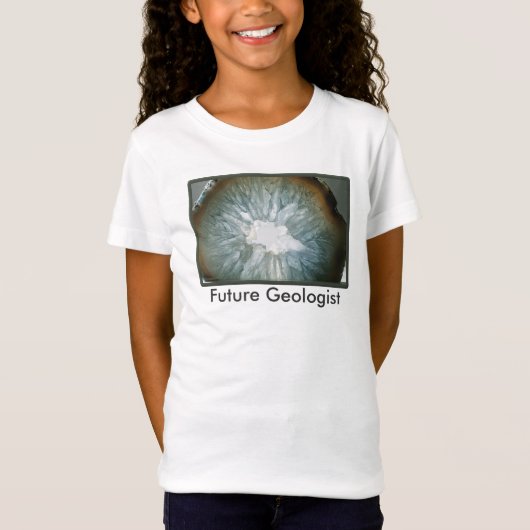 Future Geologist with a Photo of a Geode Tシャツ (正面)