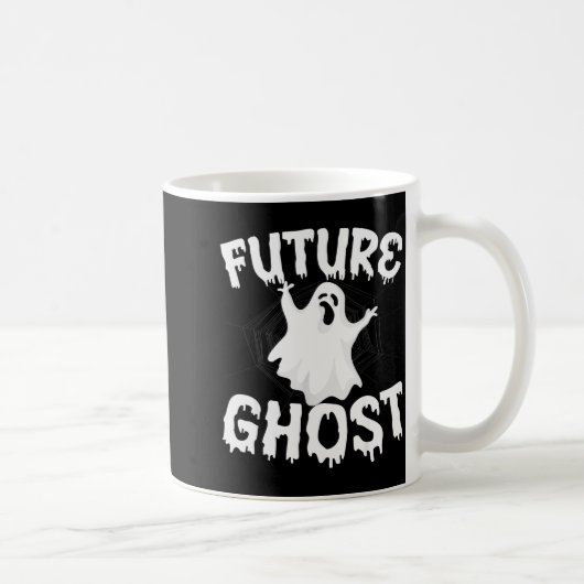 Future Ghost Funny Halloween Boo Soky Trick Or Tre コーヒーマグカップ (右)
