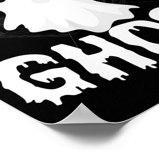 Future Ghost Funny Halloween Boo Soky Trick Or Tre ポスター (角)