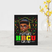 Future Hbcu卒業式ブラックボーイグラードHbcu カード (黄色い花)