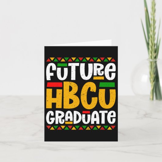 Future Hbcu大学院歴史学ブラックカレッジスタッド カード (正面)