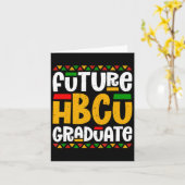 Future Hbcu大学院歴史学ブラックカレッジスタッド カード (黄色い花)