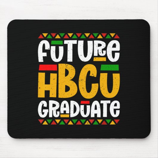 Future Hbcu大学院歴史学ブラックカレッジスタッド マウスパッド (正面)