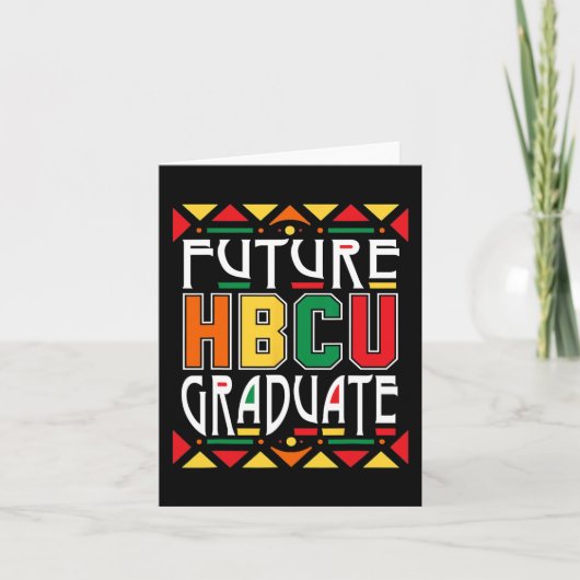 Future Hbcu大学院歴史学ブラックカレッジユニ カード (正面)