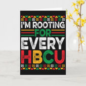 Future HBCU ブラックヒストリー月間 私はEvを応援しています カード (黄色い花)