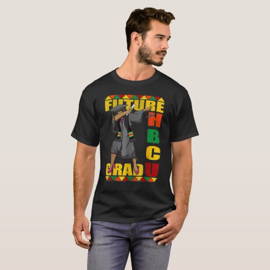 Future HBCU Grad Black History Queen Melanin Afro  Tシャツ (正面フル)