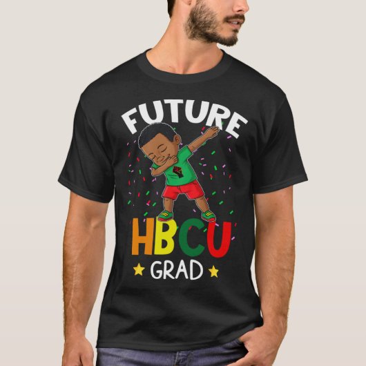 Future HBCU Grad Graduate Afro Black Boy College G Tシャツ (正面)