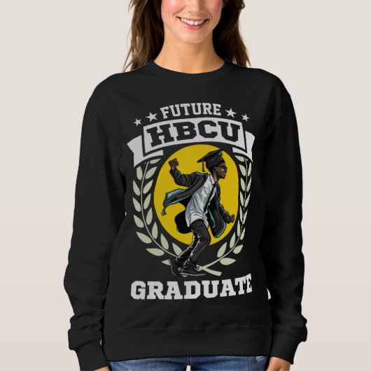 Future HBCU Grad History Black College Youth Black スウェットシャツ (正面)