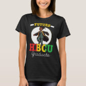 Future HBCU Grad History Black College Youth Black Tシャツ (正面)