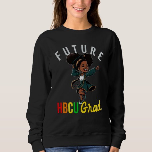 Future HBCU Grad History Black College Youth Kids スウェットシャツ (正面)
