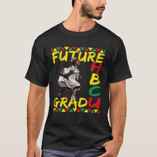 Future HBCU Grad History Black College Youth Kids  Tシャツ (正面)