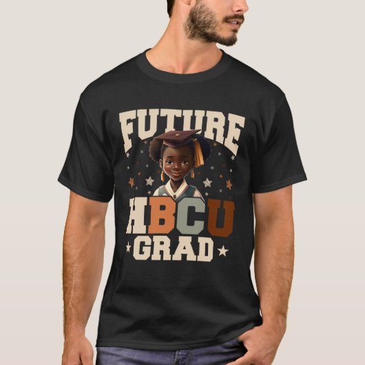 Future HBCU Grad History Black College Youth Kids  Tシャツ (正面)