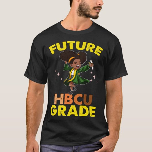 Future HBCU Grad History Black College Youth Kids  Tシャツ (正面)