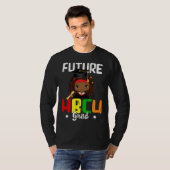 Future HBCU Grad Melanin Afro Black Girl College G Tシャツ (正面フル)