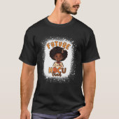 Future HBCU Graduate Afro Black College Graduation Tシャツ (正面)