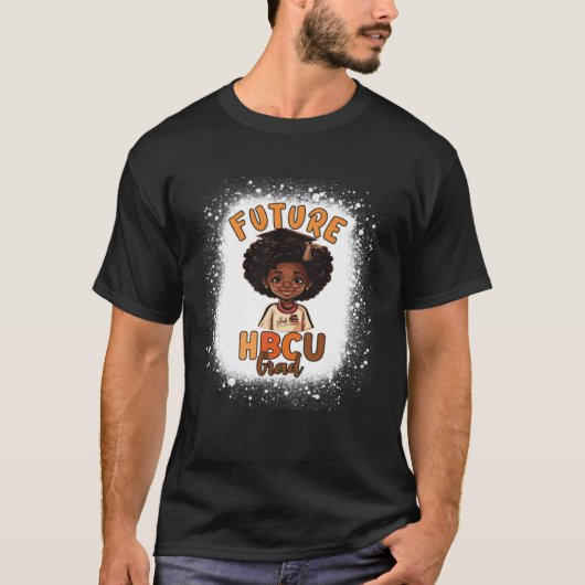 Future HBCU Graduate Afro Black College Graduation Tシャツ (正面)