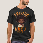 Future HBCU Graduate Afro Black College Graduation Tシャツ (正面)