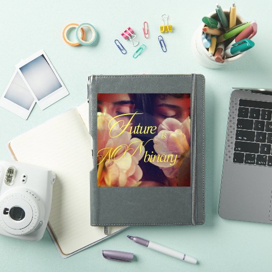 Future is Non-binary Floral Sticker シール (iPadカバー)