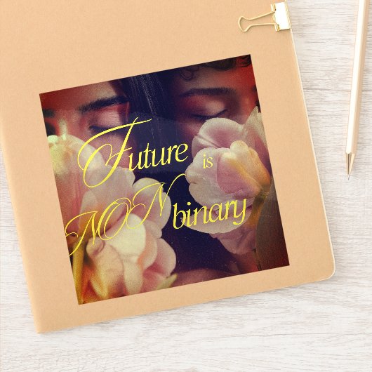 Future is Non-binary Floral Sticker シール (ノートブック)