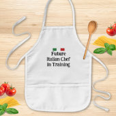 Future Italian Chef in Training Editable 子供用エプロン