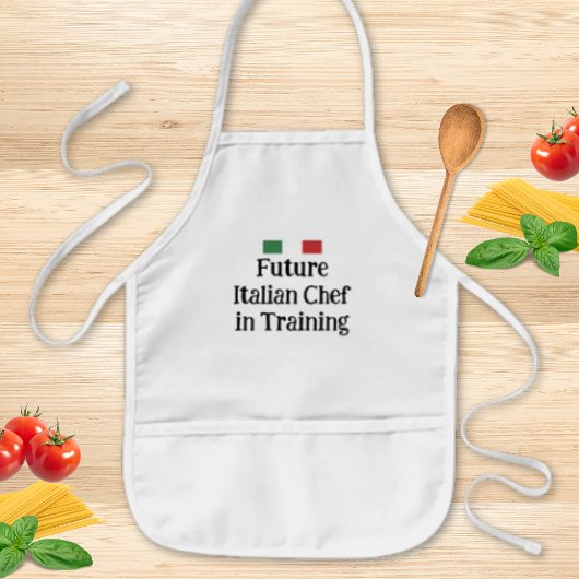 Future Italian Chef in Training Editable 子供用エプロン