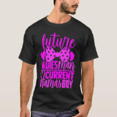 Future Ladies Man Current Mamas Boy  Valentine Son Tシャツ (正面)