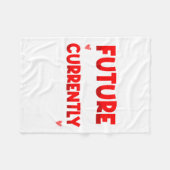 Future Ladies Man Current Mamas Boy Valentines D  フリースブランケット (正面(横))