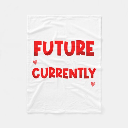 Future Ladies Man Current Mamas Boy Valentines D  フリースブランケット (正面)