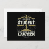 Future Lawyer Gift Law School Student Im Almost A  ポストカード (正面/裏面)