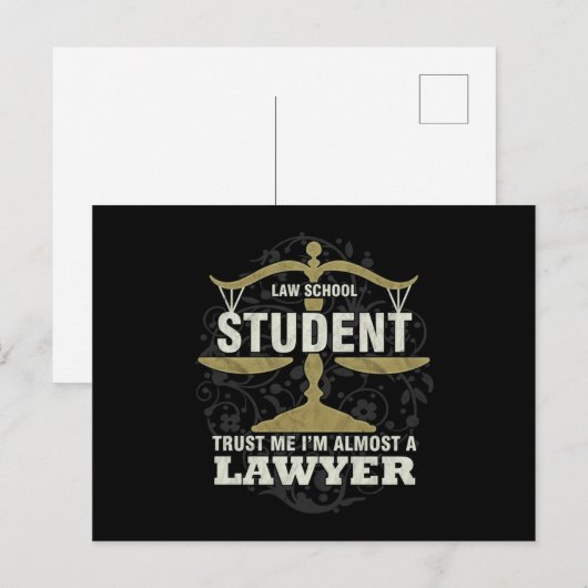 Future Lawyer Gift Law School Student Im Almost A  ポストカード (正面/裏面)