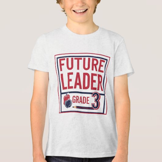 Future Leader Grade 3 – Custom School  トライブレンドＴシャツ (正面)