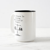 Future Looking Graphically Bright Math Fun ツートーンマグカップ (正面左)