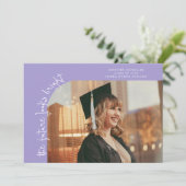 Future Looks Bright Lilac Curved Photo 案内状 (スタンド正面)
