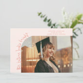 Future Looks Bright Peach Curved Photo 案内状 (スタンド正面)