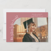 Future Looks Bright Pink Curved Photo 案内状 (正面)