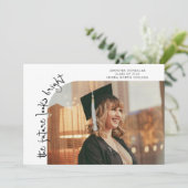 Future Looks Bright White Curved Photo 案内状 (スタンド正面)