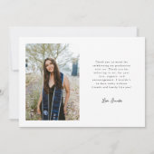 Future Looks Bright White Curved Photo 案内状 (裏面)