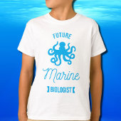 Future Marine biologist – タコ – 白 Tシャツ