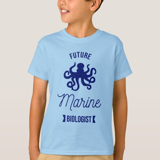Future Marine biologist – タコ Tシャツ (正面)