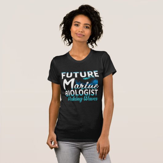 Future Marine Biologist making waves Tシャツ (正面フル)