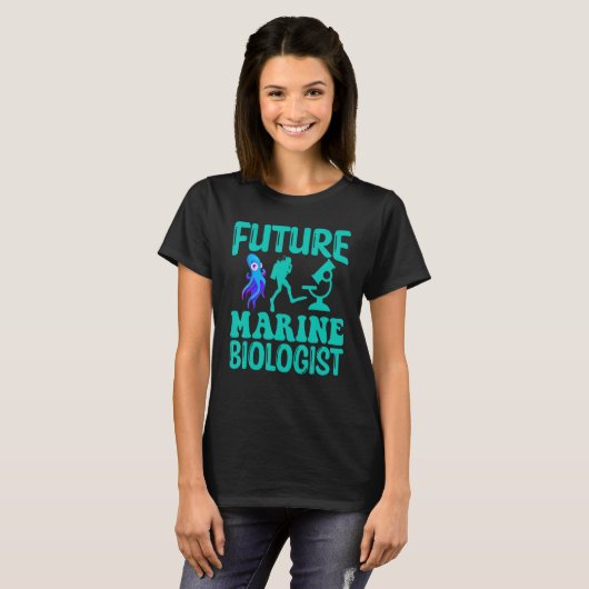 Future Marine Biologist Ocean Life Biology Student Tシャツ (正面フル)