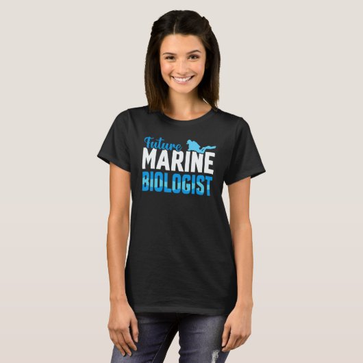 Future Marine Biologist Ocean Life Biology Student Tシャツ (正面フル)