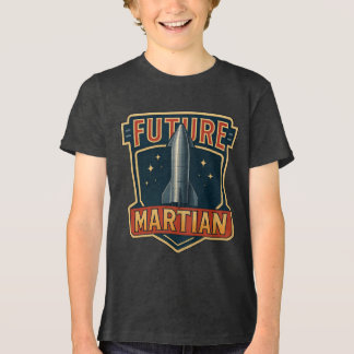 Future Martian BlackベーシックTシャツ トライブレンドＴシャツ